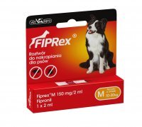 Fiprex M Roztwór do nakrapiania dla psa 10-20 kg 2 ml 1 tuba