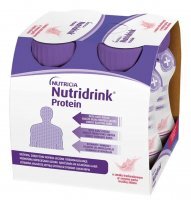Nutridrink Protein o smaku truskawkowym 4x125 ml