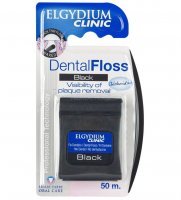 ELGYDIUM BLACK czarna nić dentystyczna 50m