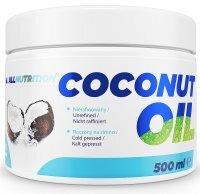 ALLNUTRITION COCONUT OIL UNREFINED Olej kokosowy nierafinowany 500 ml