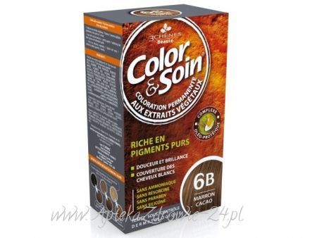 COLOR & SOIN Farba do włosów 6B Brąz kakao 135 ml