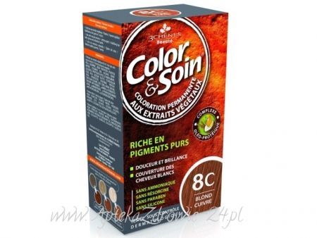 COLOR & SOIN Farba do włosów 8C Miedziany blond 135 ml