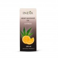 INDIA COSMETICS Konopny olejek do masażu cytrusowy 100 ml