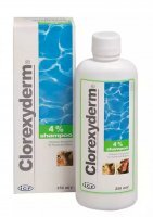 Clorexyderm Szampon przeciwbakteryjno-przeciwgrzybiczy dla psów i kotów 250 ml