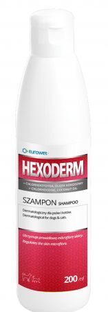 Hexoderm Szampon dermatologiczny dla psów i kotów 200 ml
