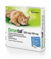 Drontal 230 mg+20 mg Preparat na odrobaczanie dla kota 2 tabletki