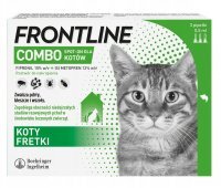 Frontline Combo Spot-on Preparat na pchły i kleszcze dla kotów 3 pipety - 0,5 ml