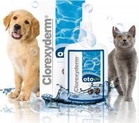 Clorexyderm Oto Piu Preparat do pielęgnacji uszu dla psów i kotów 150 ml