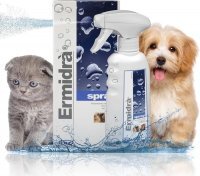 Ermidra Preparat nawilżający dla psów i kotów Spray 300 ml