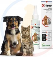 Otifree Roztwór do pielęgnacji uszu psów i kotów 60 ml