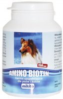 Amino-Biotin Preparat uzupełniający na sierść dla psów i kotów 150 tabletek