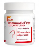 Dolfos ImmunoDol Cat Mini Preparat wzmacniający odporność kotów 60 tabletek