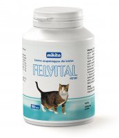 Felvital + tran Preparat uzupełniający dietę kotów 100 tabletek