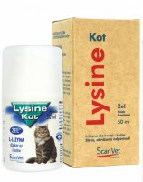 Lysine Kot żel Preparat na odpornośc dla kotów 50 ml