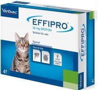 Effipro 4 x 50 mg Roztwór do nakrapiania dla kotów 4 x 0,5 ml