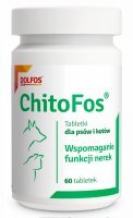 Dolfos ChitoFos Preparat wspomagający funkcje nerek dla psów i kotów 60 tabletek
