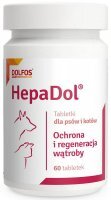 HepaDol Preparat wspierający prawidłowe funkcjonowanie wątroby dla psów i kotów 60 tabletek