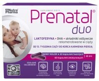 NutroPharma Prenatal DUO 30 kapsułek twardych + 60 kapsułek żelatynowych