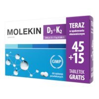 Molekin D3 + K2 45 tabletek