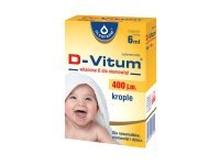 D-Vitum witamina D dla niemowląt 400 j.m. krople 6 ml