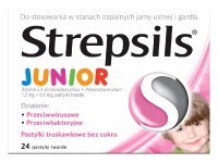Strepsils Junior 24 pastyl. do ssania