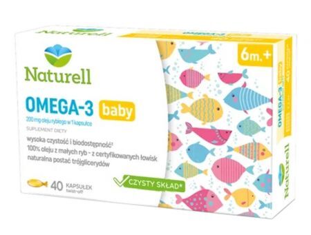 NATURELL Omega-3 Baby 40 kapsułek twist-off