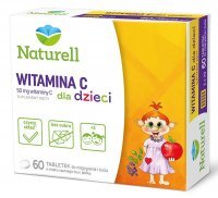 NATURELL Witamina C dla dzieci 60 tabletek do rozgryzania i żucia