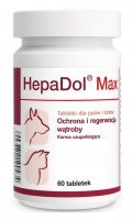 Dolfos HepaDol Max Preparat wspierający funkcjonowanie wątroby dla psów i kotów 60 tabletek