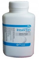Insectin 10 mg/g Preparat na pasożyty zewnętrzne u psów i gołębi 50 g