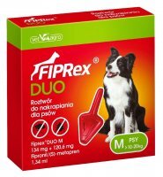 Fiprex Duo M Roztwór do nakrapiania dla psa 10-20 kg 1 pipeta 1,34 ml
