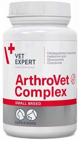 ArthroVet HA Complex Small Breed&Cats Preparat wspomagający stawy dla psów i kotów 60 tabletek