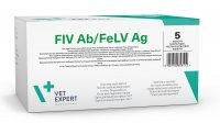 Test VetExpert Rapid FIV Ab/FeLV Ag Test do szybkiej diagnostyki 5 sztuk