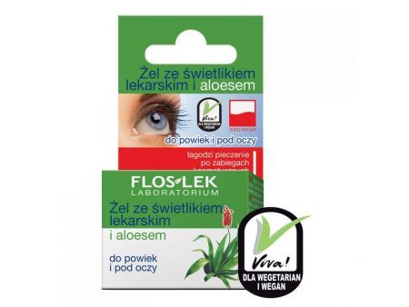 FLOS-LEK Żel ze świetlikiem lekarskim i aloesem do powiek i pod oczy 10 g