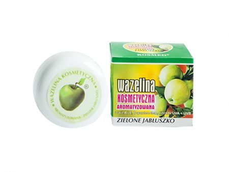 Wazelina kosmetyczna do ust o aromacie zielonego jabłuszka 15 ml KOSMED