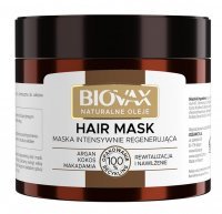 BIOVAX Naturalne oleje maska do włosów suchych i zniszczonych Argan makadamia kokos 250 ml