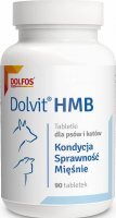 Dolfos Dolvit HMB Preparat wspomagający mięśnie HMB dla psów i kotów 90 tabletek