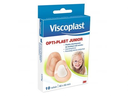 VISCOPLAST OPTI-PLAST JUNIOR Plastry okulistyczne dla dzieci 62 x 50 mm 10 szt.