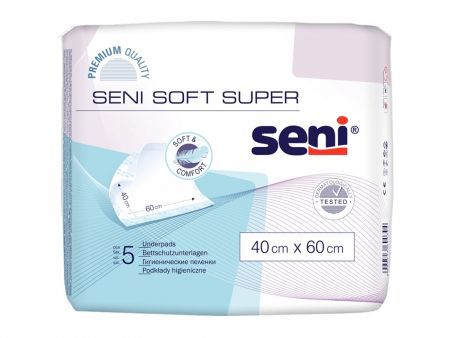 SENI SOFT SUPER Podkłady higieniczne 40 x 60 cm 5 szt.