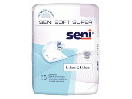SENI SOFT SUPER Podkłady higieniczne 60 x 60 cm 5 szt.