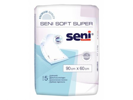 SENI SOFT SUPER Podkłady higieniczne 60 x 90 cm 5 szt.