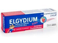 ELGYDIUM KIDS Pasta do zębów przeciwpróchnicowa orzeźwiająca truskawka 50 ml