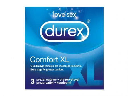 DUREX COMFORT XL Prezerwatywy 3 szt.