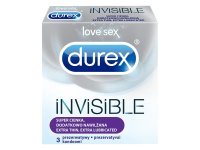 DUREX INVISIBLE Dodatkowo nawilżane Prezerwatywy 3 szt.