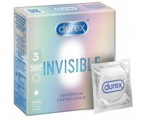 DUREX INVISIBLE Prezerwatywy supercienkie 3 sztuki