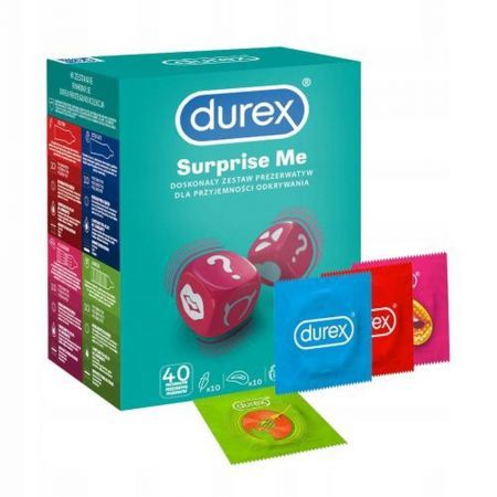 DUREX SURPRISE Prezerwatywy 40 sztuk