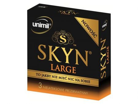 UNIMIL SKYN LARGE Prezerwatywy 3 szt.