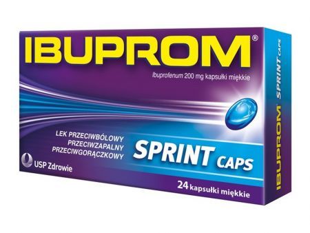Ibuprom Sprint Caps 200 mg 10 kaps.