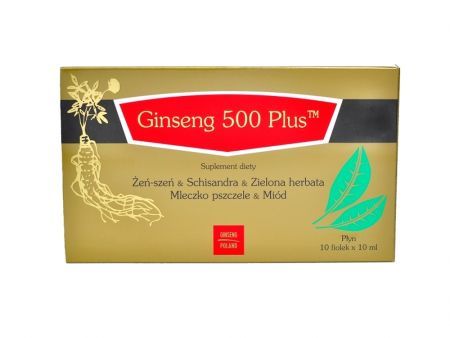 Ginseng 500 Plus 10 fiol. a 10 ml