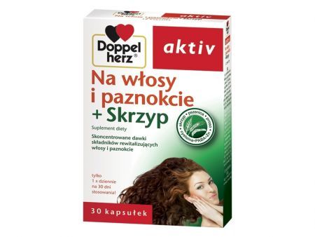 Doppelherz aktiv Na włosy i paznokcie + Skrzyp 30 kaps.
