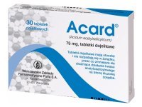 Acard 75 mg 30 tabl. dojelitowych